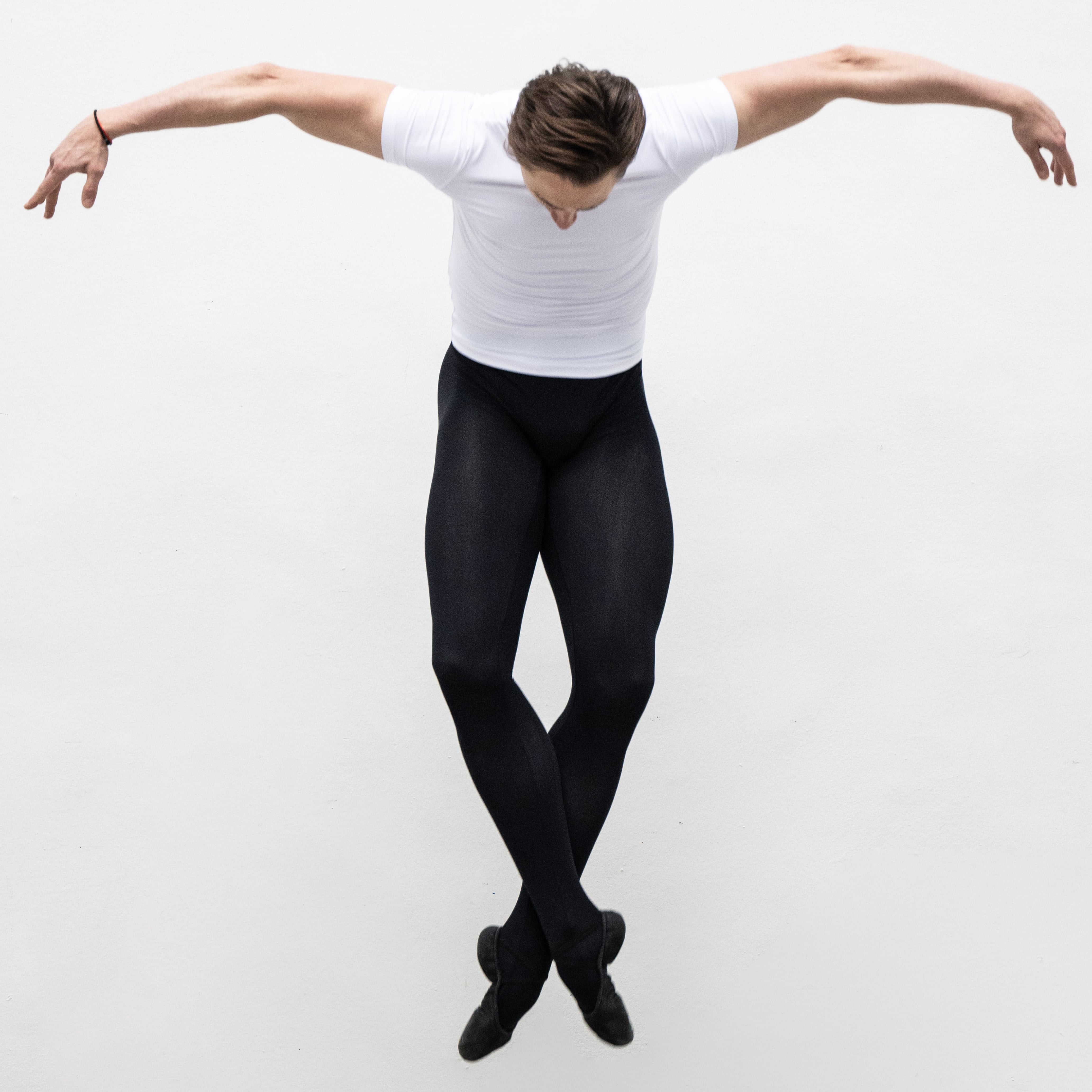 Classic black tights with feet