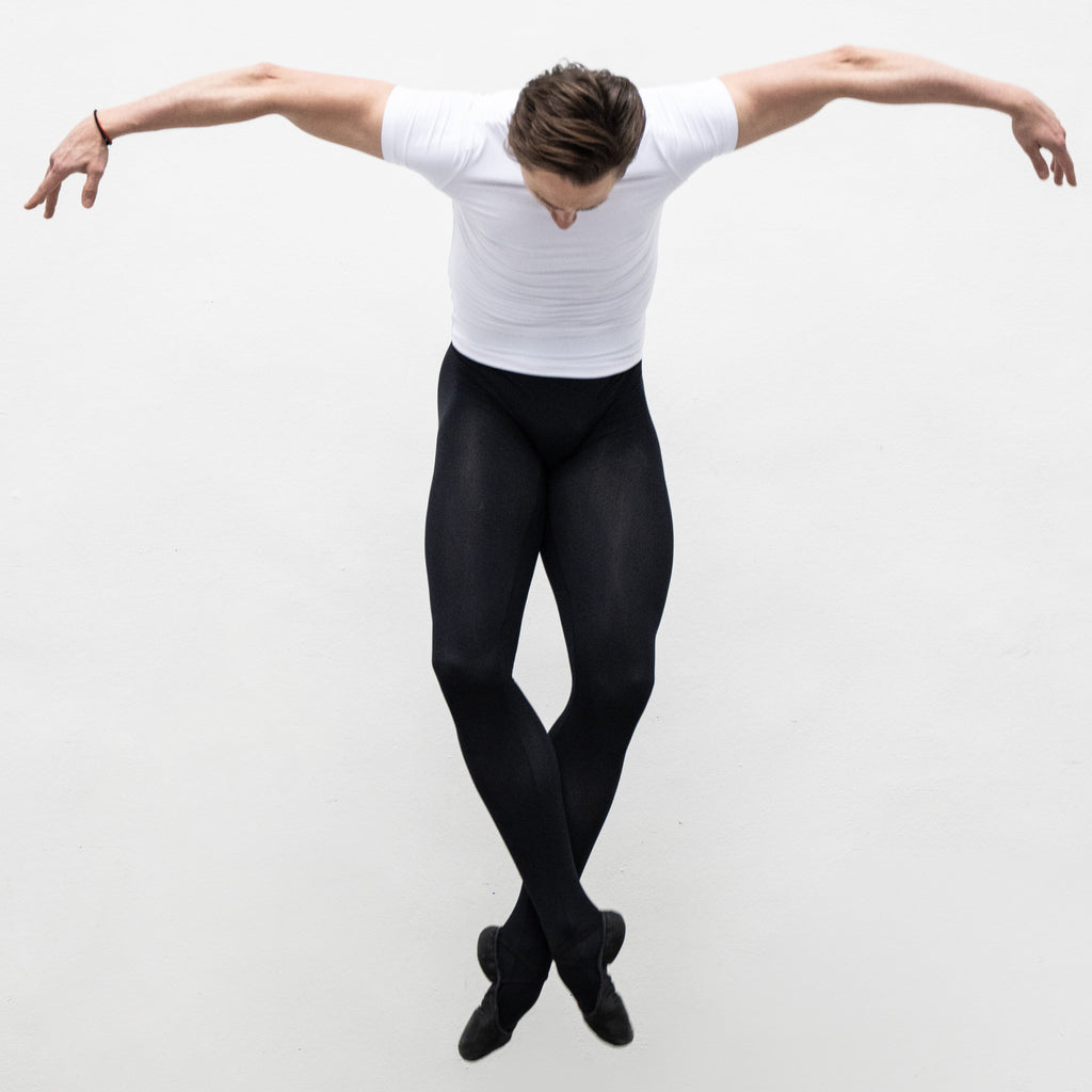 Classic black tights with feet