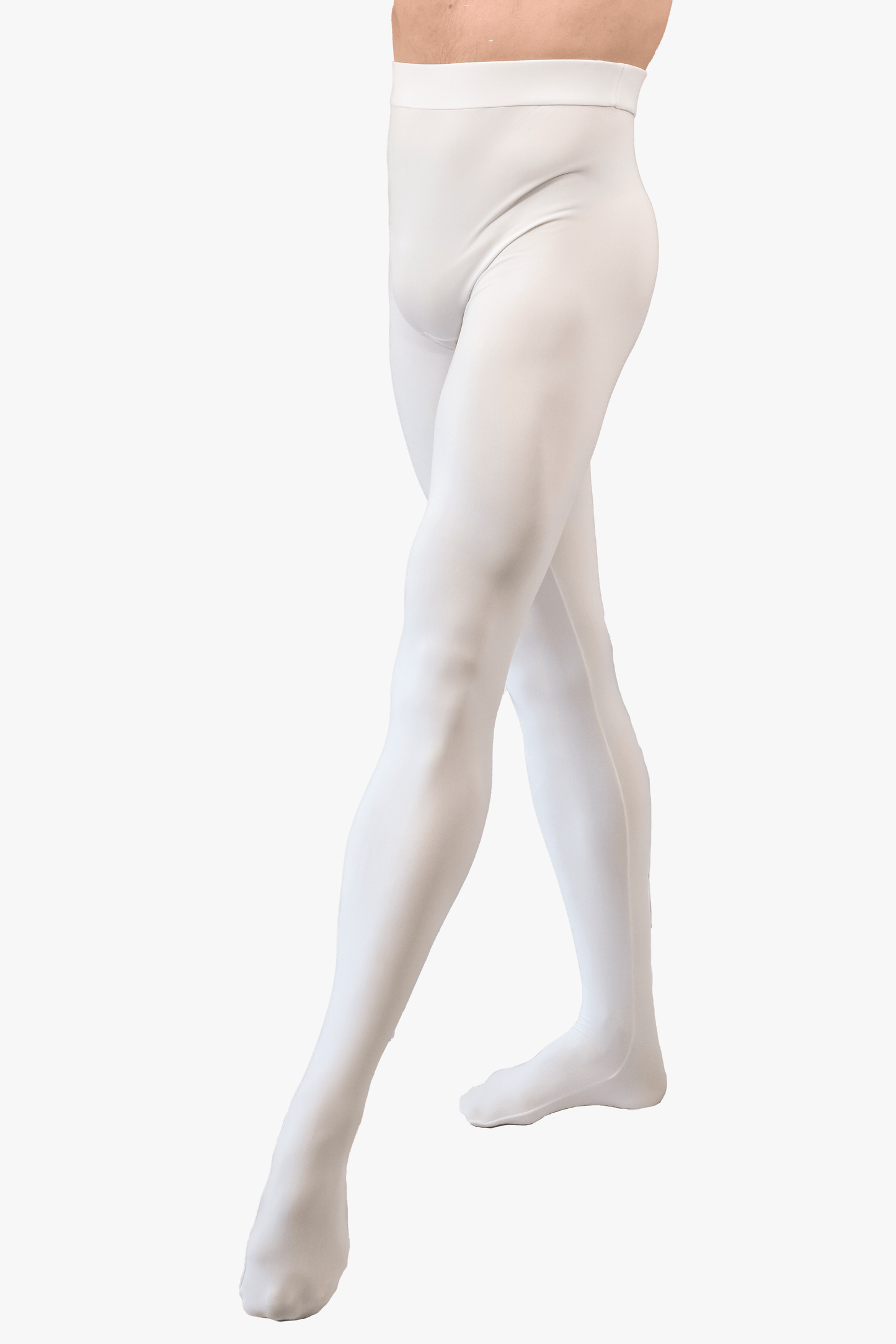 Tights with feet - White